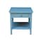 International Concepts Rectangle Spencer End Table, 24 W, 24 in L, 25 in H, Wood, Antique Rubbed Ocean Blue OT32-8E - alternate 3